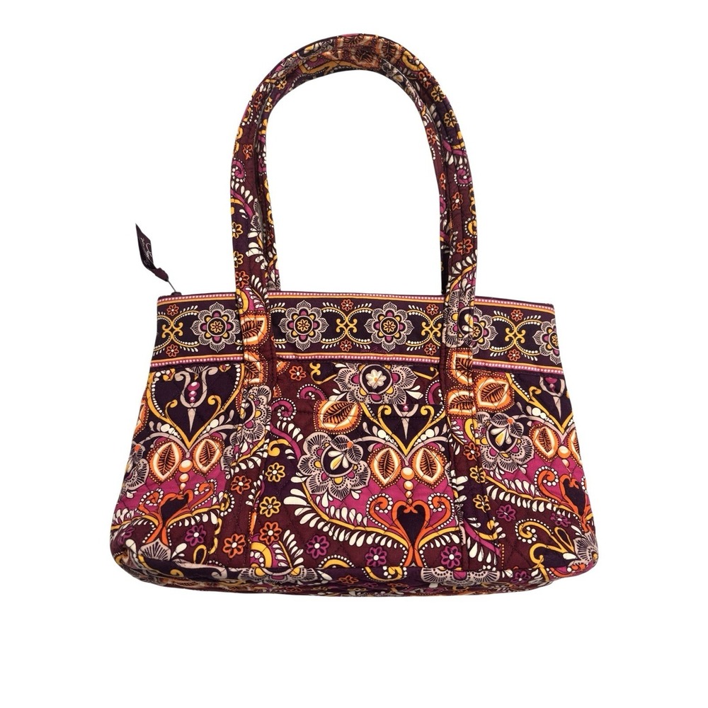 Vera Bradley Quilted Tote in Plum Multi Paisley